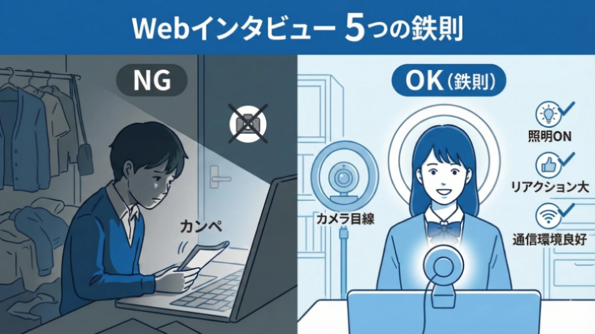 Web面接の失敗